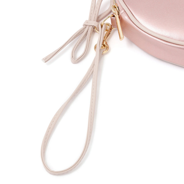 ハートシェイプ ミニポーチ ライトピンク