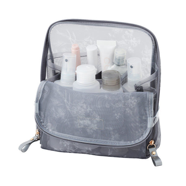 クラシックフラワー メッシュ ツールスタンドポーチ ライトピンク