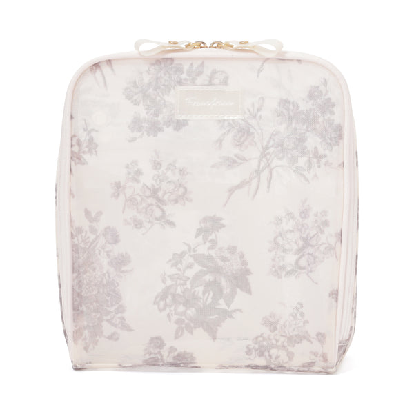 クラシックフラワー メッシュ ツールスタンドポーチ ライトピンク