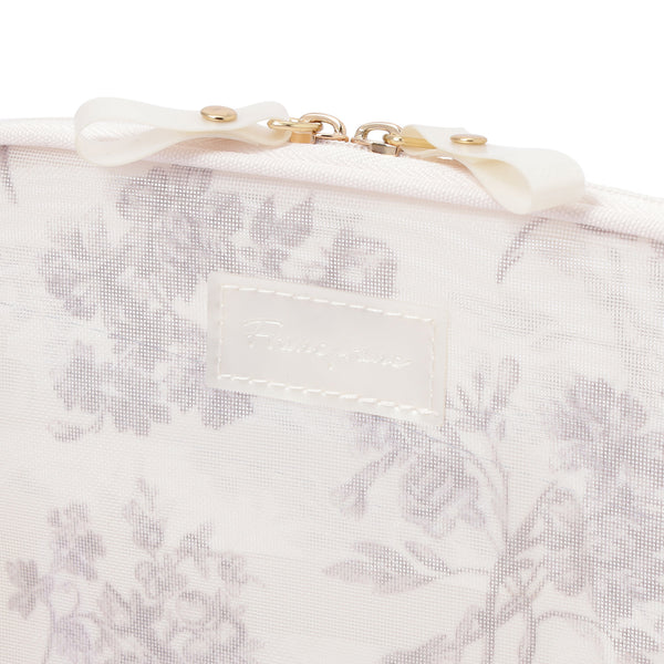 クラシックフラワー メッシュ ツールスタンドポーチ ライトピンク