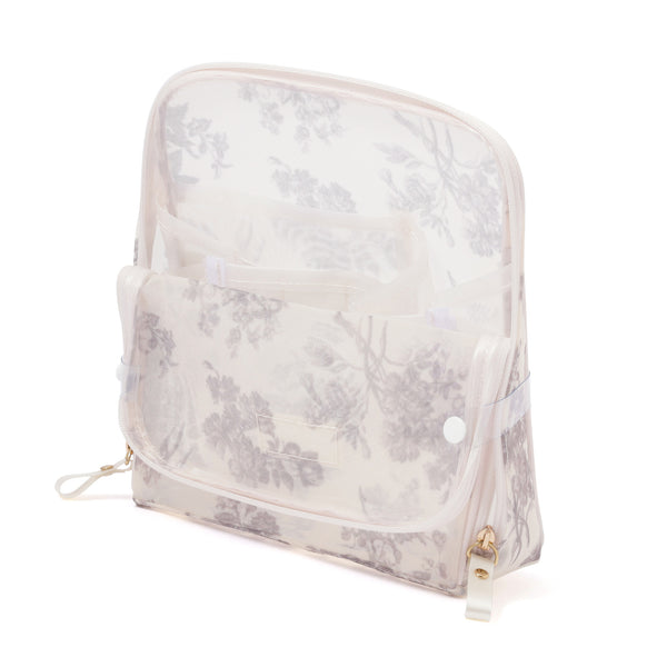 クラシックフラワー メッシュ ツールスタンドポーチ ライトピンク