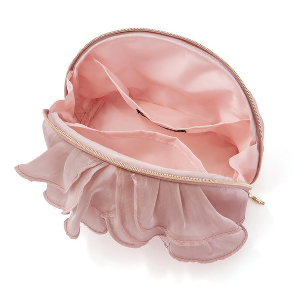 オーガンジーフラワー ポーチ S ピンク