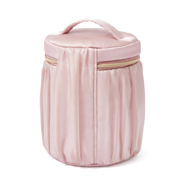 オーガンジーフラワー バニティポーチ S ピンク