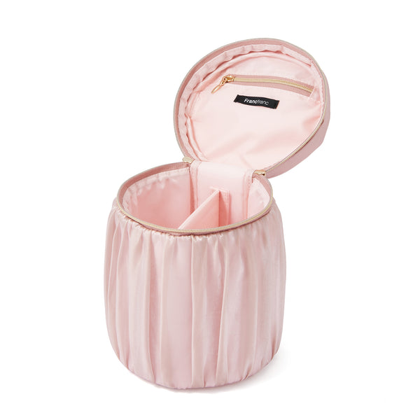 オーガンジーフラワー バニティポーチ S ピンク