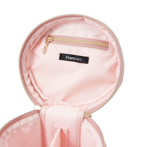 オーガンジーフラワー バニティポーチ S ピンク