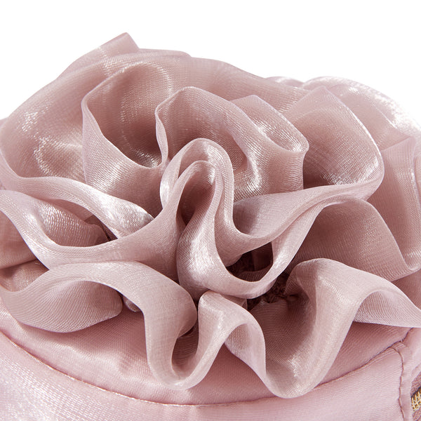 オーガンジーフラワー ミニポーチ ピンク