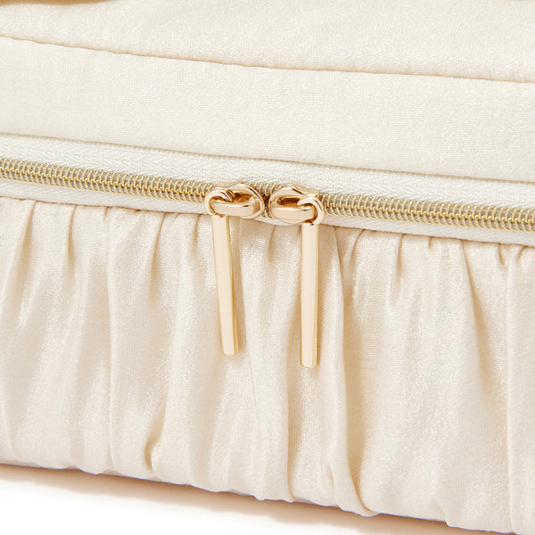 パールブロッサム バニティポーチ S アイボリー