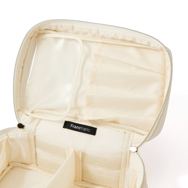 パールブロッサム バニティポーチ S アイボリー