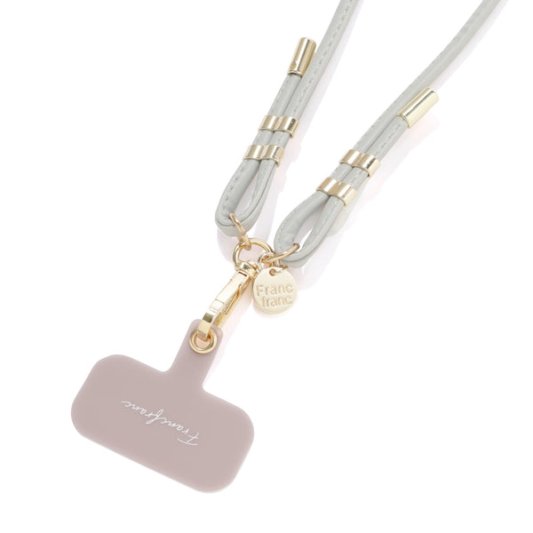 スマホストラップ シンプル グレー