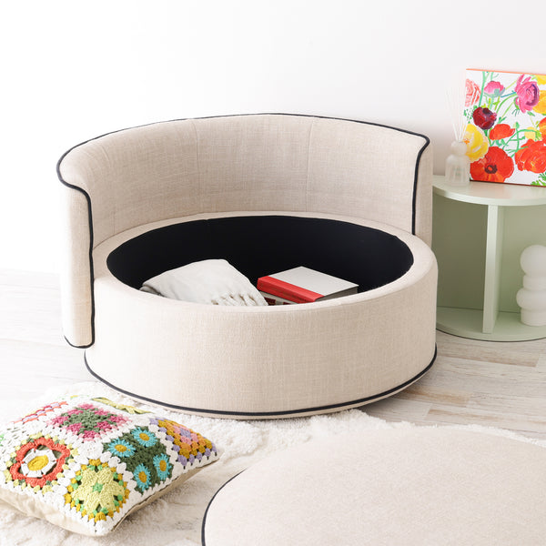 ヌック ソファ ラウンド ライトブラウン