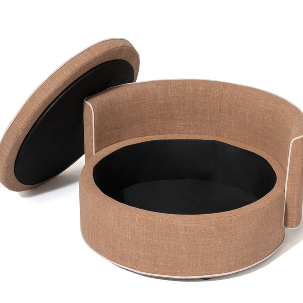 ヌック ソファ ラウンド ライトブラウン