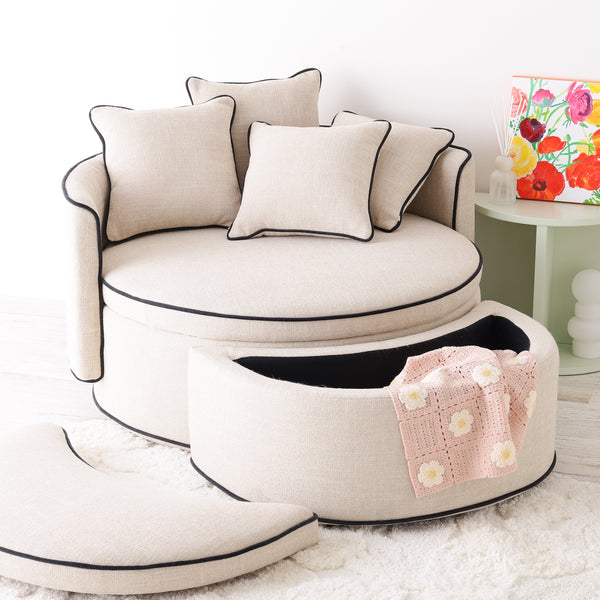 ヌック オットマン ライトベージュ