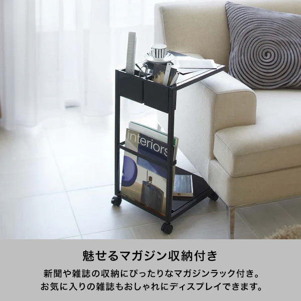 【直接お渡しのみ】Francfranc サイドテーブル ブラック×ブラック サイドテーブル タワー 丸型 ブラック | Francfranc（フラン