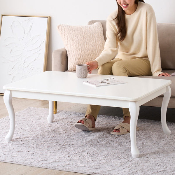 【オンラインショップ限定】シャトン こたつテーブル L ホワイト 1050×700