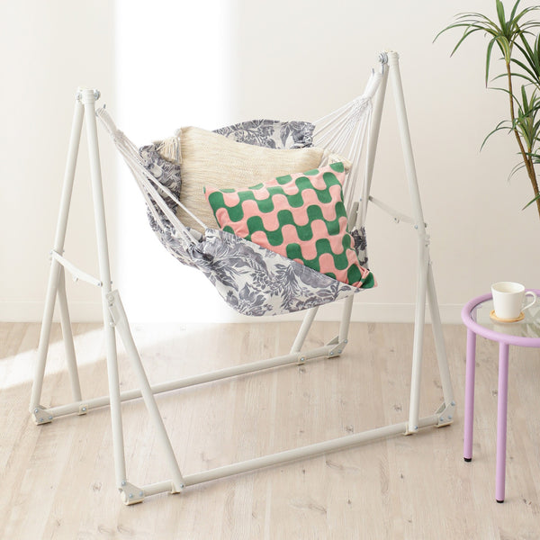 ルボン 3WAYハンモック フラワー×ホワイト