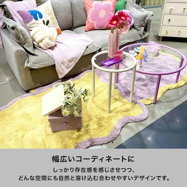 セボ サイドテーブル ラウンド ライトブルー（W400） | Francfranc