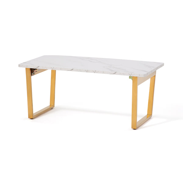 クラッシー フォールディングテーブル 2 マーブル×ゴールド