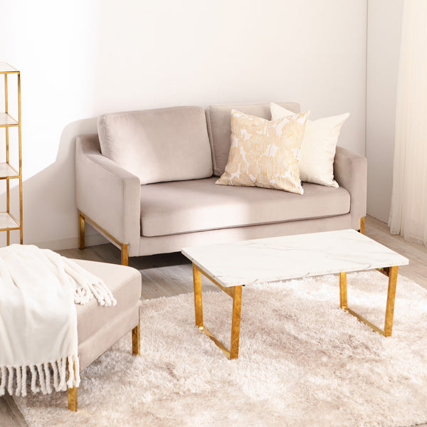 クラッシー フォールディングテーブル 2 マーブル×ゴールド