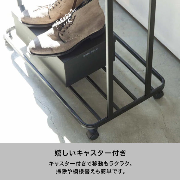 タワー ハンガーラック キャスター付き ホワイト