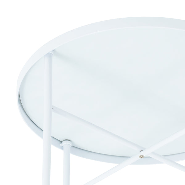 マタン サイドテーブル ホワイト（W425）