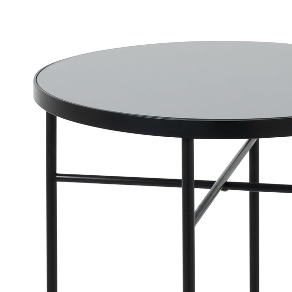 マタン サイドテーブル ブラック（W425）