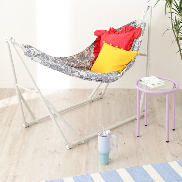 ルボン 3WAYハンモック フラワー×ホワイト