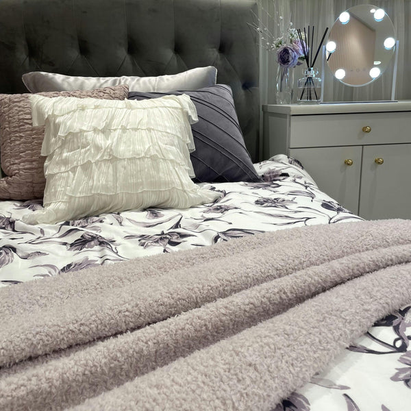 ハリウッドミラー ラウンド S ホワイト