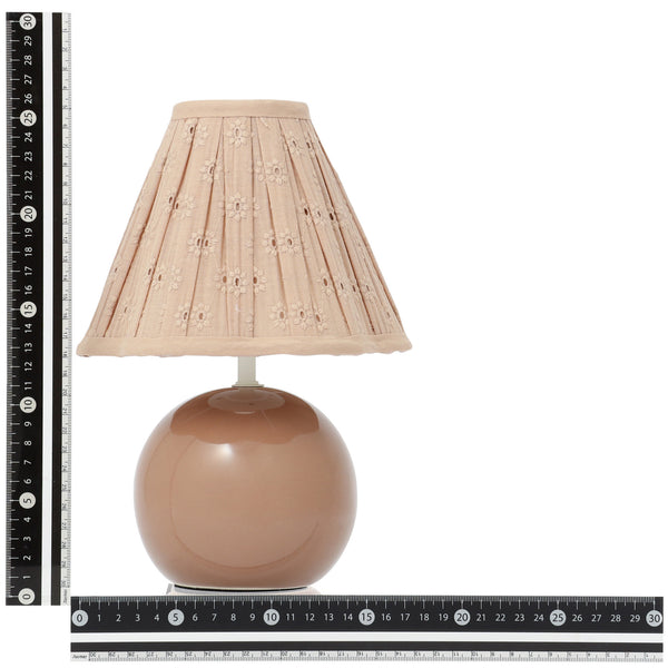 レースシェードミニランプ ブラウン