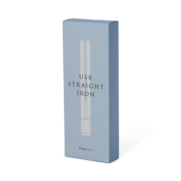 USBコンパクトストレートアイロン ブルー