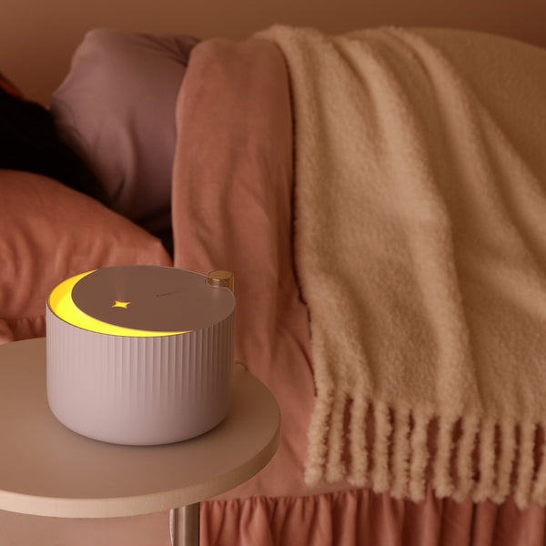 ルナ 超音波式アロマディフューザー＆加湿器 ホワイト