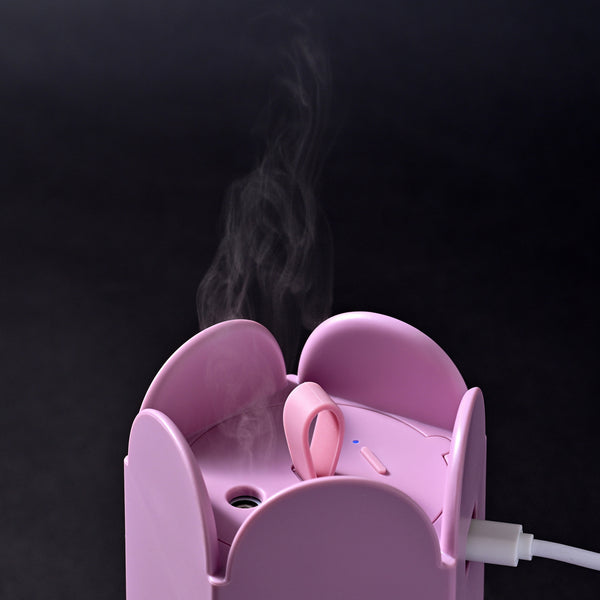 【充電式】アーチ 超音波加湿器  パープル