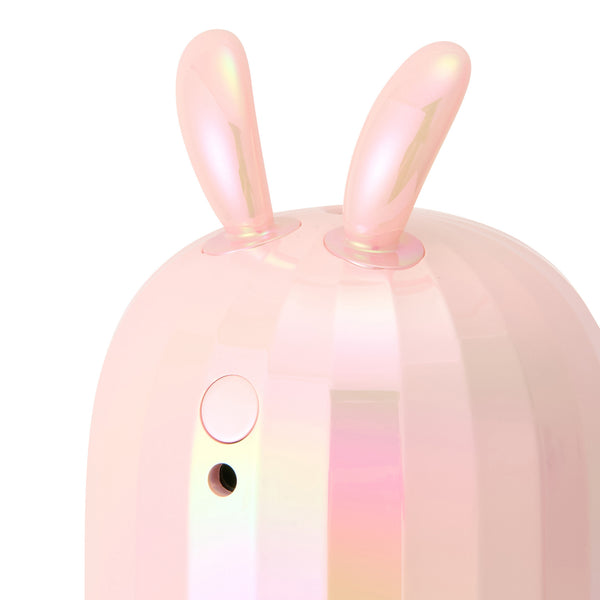 ミニ USB加湿器 ラビット オーロラ  ピンク