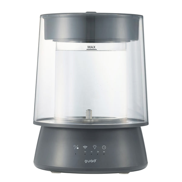 ハイパワーガラススチーム加湿器 GLASS グレー