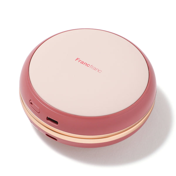 【2025年モデル】両手で使える充電式カイロ ピンク