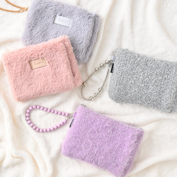 両手を温められるカイロポーチ グレー