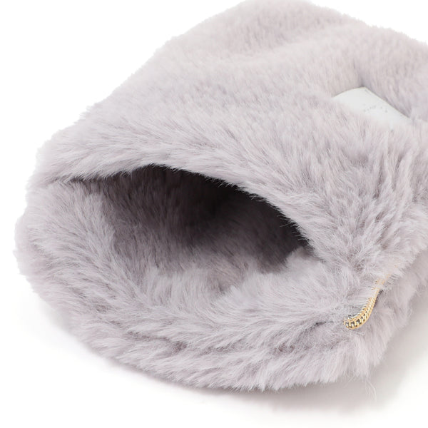 両手を温められるカイロポーチ グレー