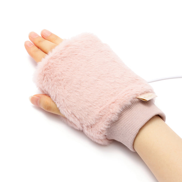 ヒーター付きハンドウォーマー ピンク