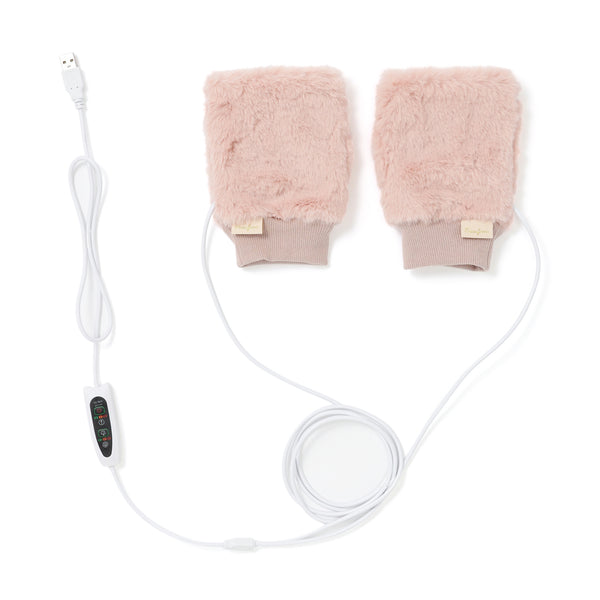 ヒーター付きハンドウォーマー ピンク