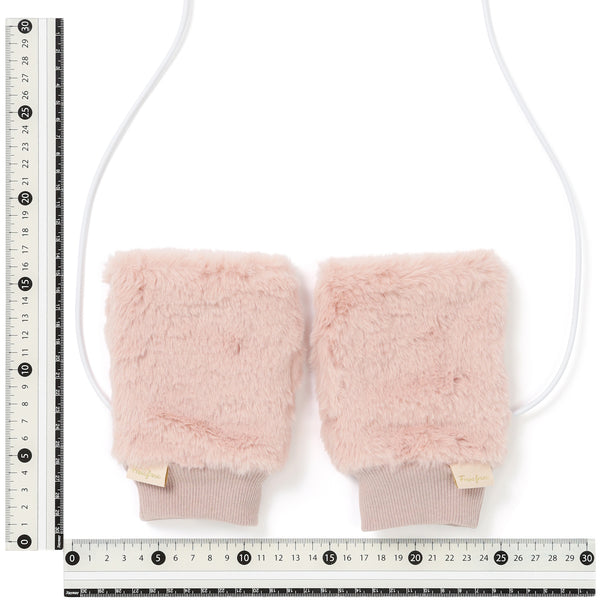 ヒーター付きハンドウォーマー ピンク