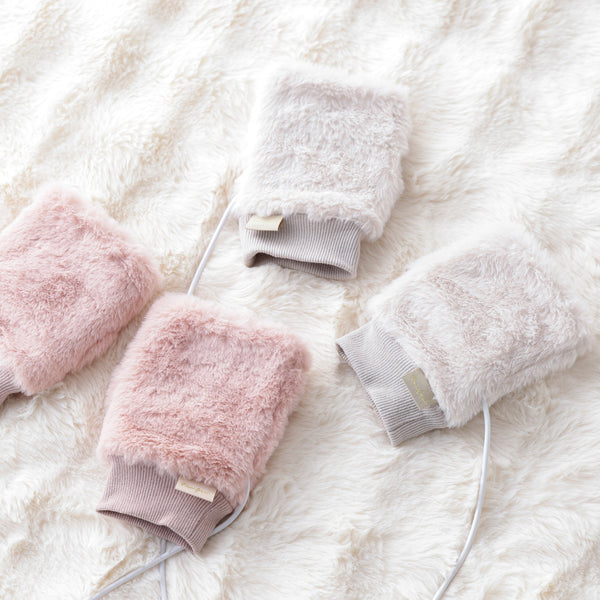 ヒーター付きハンドウォーマー アイボリー