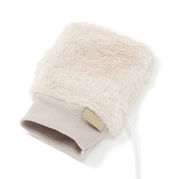 ヒーター付きハンドウォーマー アイボリー