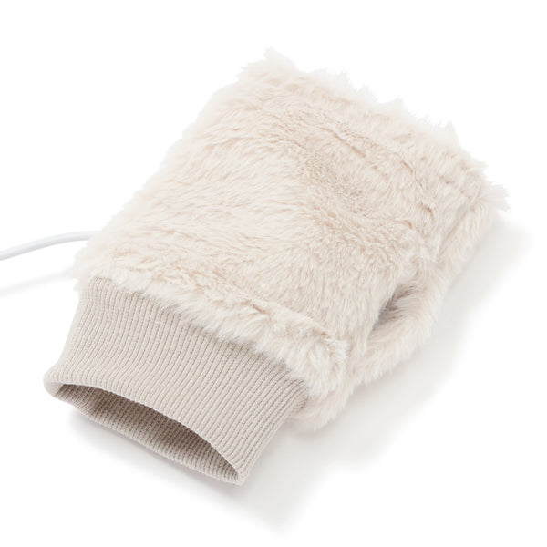 ヒーター付きハンドウォーマー アイボリー