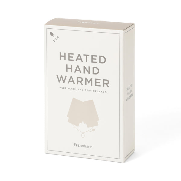 ヒーター付きハンドウォーマー アイボリー