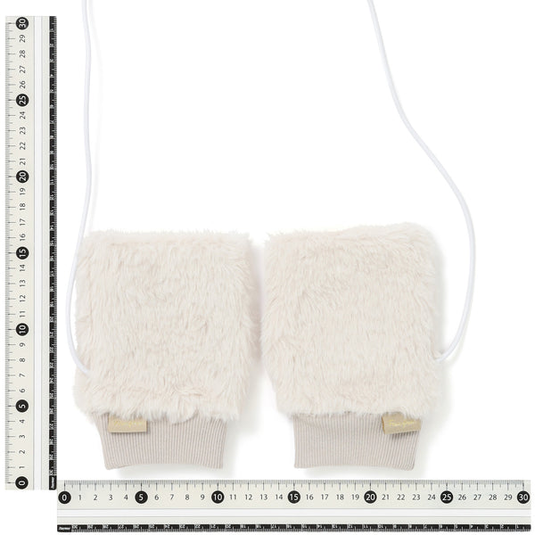 ヒーター付きハンドウォーマー アイボリー