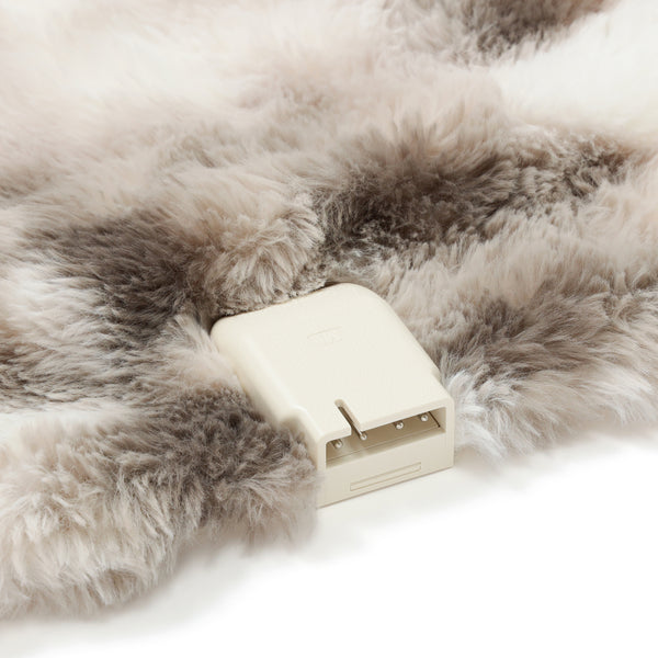 ヒーター付きブランケット グレー