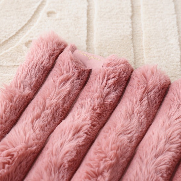 ヒーター付きブランケット ピンク