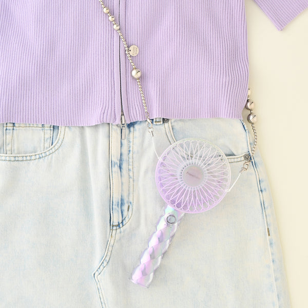 【2026年モデル】フレ ハンディファン ジェルキルト パープル