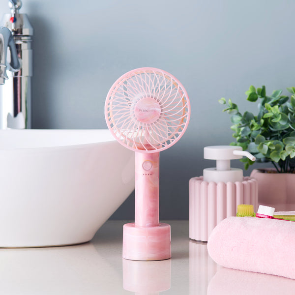 【2026年モデル】フレ ハンディファン シアーマーブル ピンク