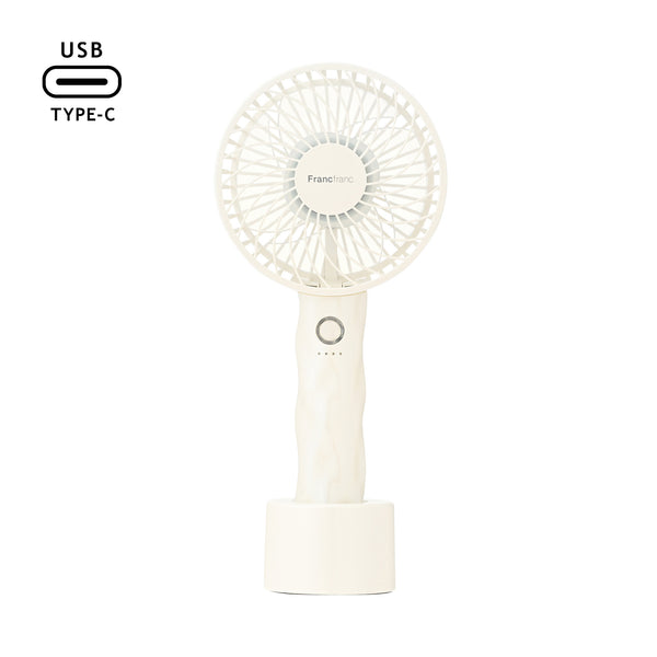 【2026年モデル】フレ ハンディファン ウェーブ パール ホワイト