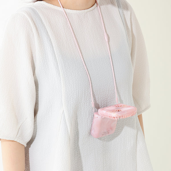 【2026年モデル】フレ スマートハンディファン シアーマーブル ピンク